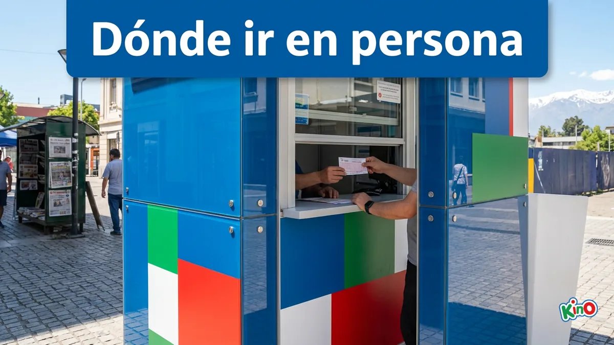 Agencia de Kino atendiendo en persona en una calle de Concepción