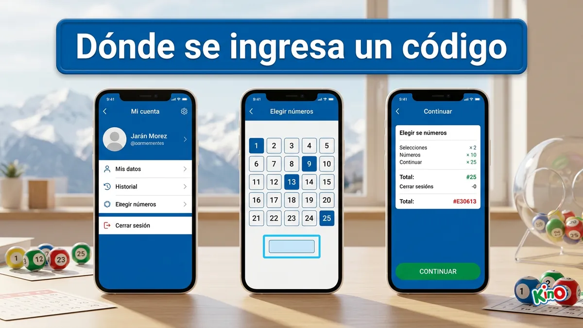 Kino Chile: pantallas de registro y abono donde se ingresa un código
