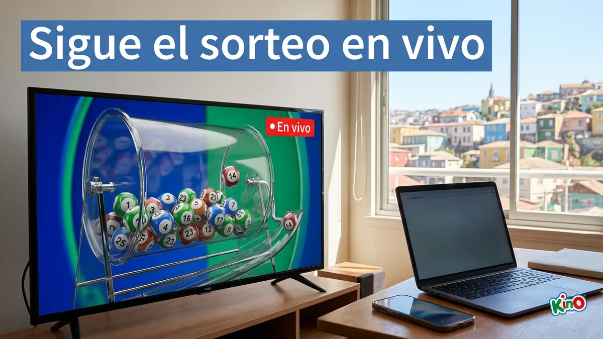 Pantallas con el sorteo del Kino en vivo desde casa en Chile