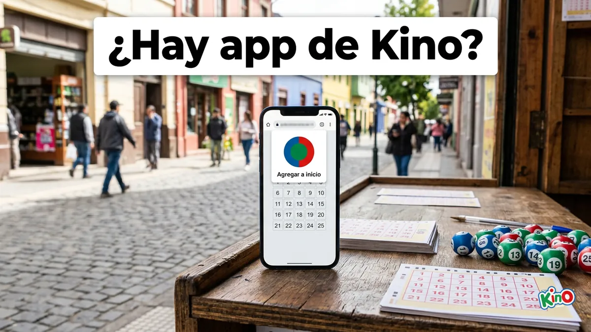Celular con acceso directo al sitio de Kino en la pantalla de inicio, sin app oficial en tienda