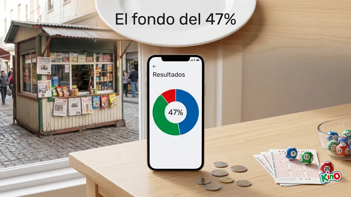 Gráfico del fondo del 47% que alimenta los premios del Kino
