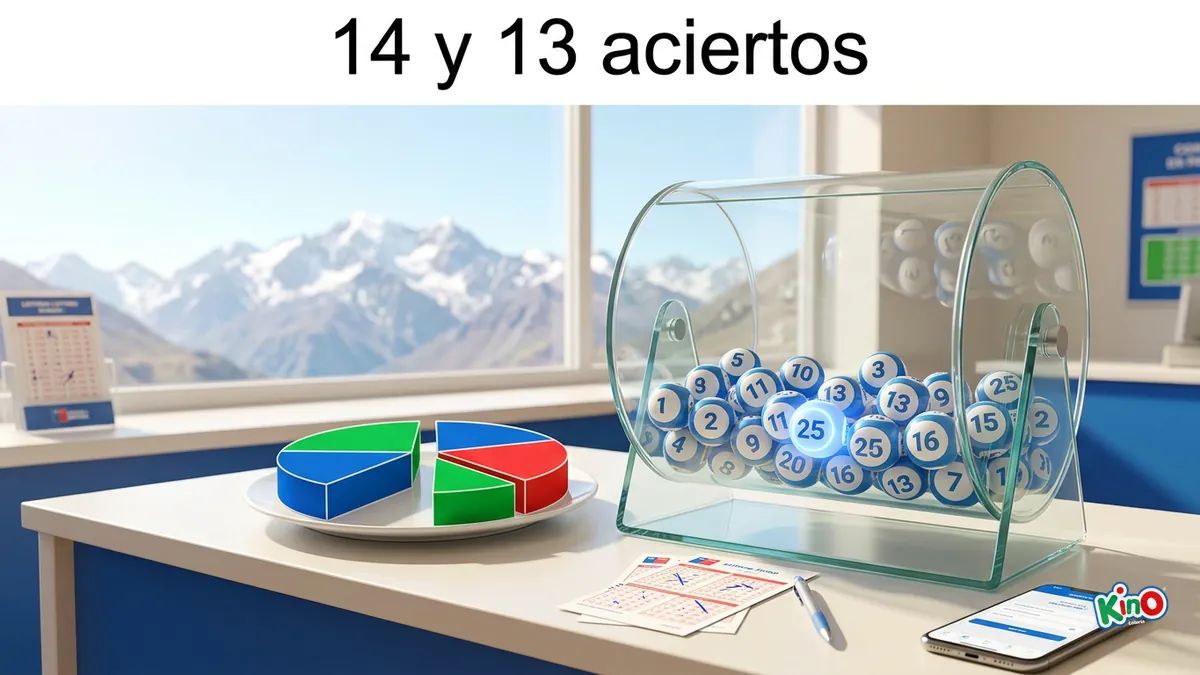 Tómbola con bolillas y reparto en partes iguales de los premios de 14 y 13 aciertos del Kino