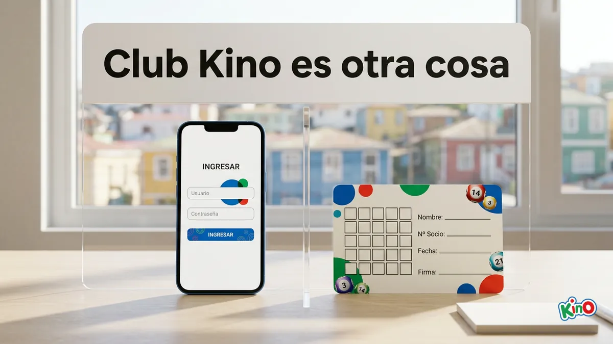 Club Kino y tu cuenta de juegos en Kino son dos registros distintos