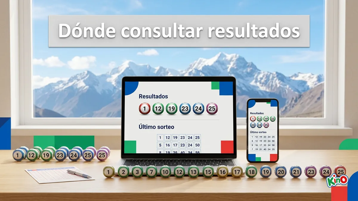 Pantallas para consultar los resultados del Kino en Chile